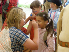 ��ala u malov�n� na obli�ej.